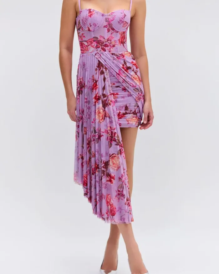 Dresses and Jumpsuits Women Patbo Floral Haze Bustier Mini Dress Violet