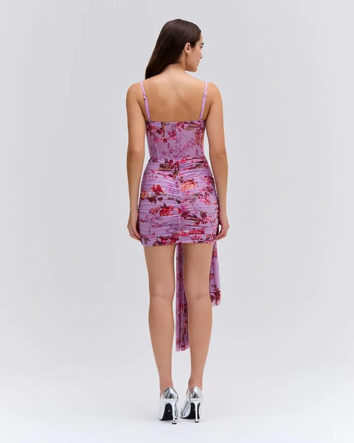 Dresses and Jumpsuits Women Patbo Floral Haze Bustier Mini Dress Violet