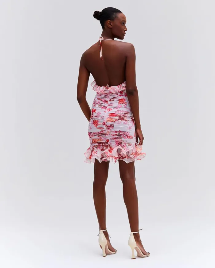 Dresses and Jumpsuits Women Patbo Floral Haze Stretch Tulle Sleeveless Mini Dress Vapor