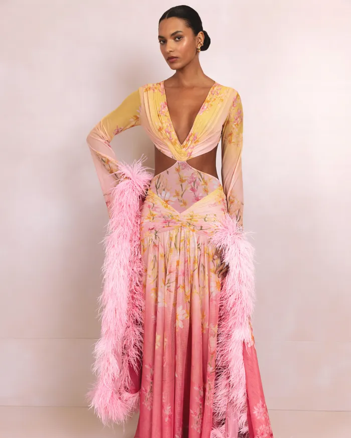 Dresses and Jumpsuits Women Patbo Floral Long Dress Yellow