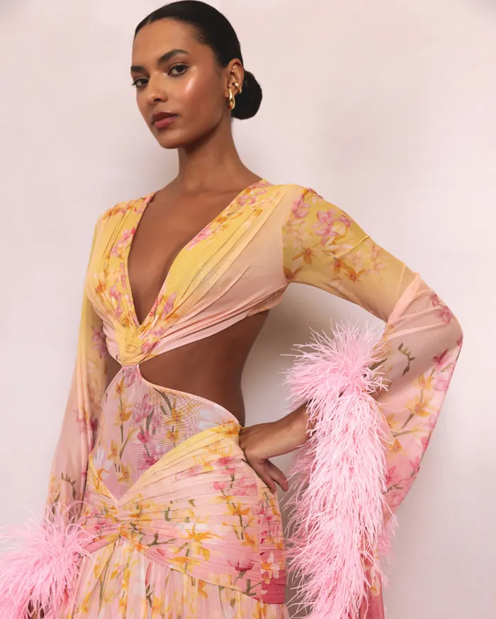 Dresses and Jumpsuits Women Patbo Floral Long Dress Yellow