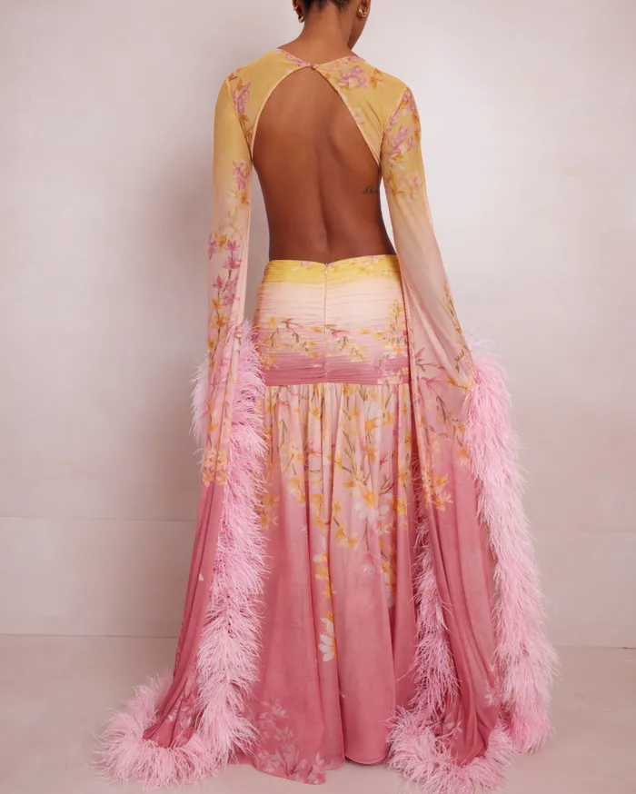 Dresses and Jumpsuits Women Patbo Floral Long Dress Yellow