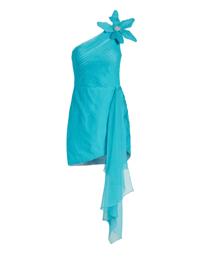 Dresses and Jumpsuits Women Patbo Flower Appliqu Mini Dress Bright Turq