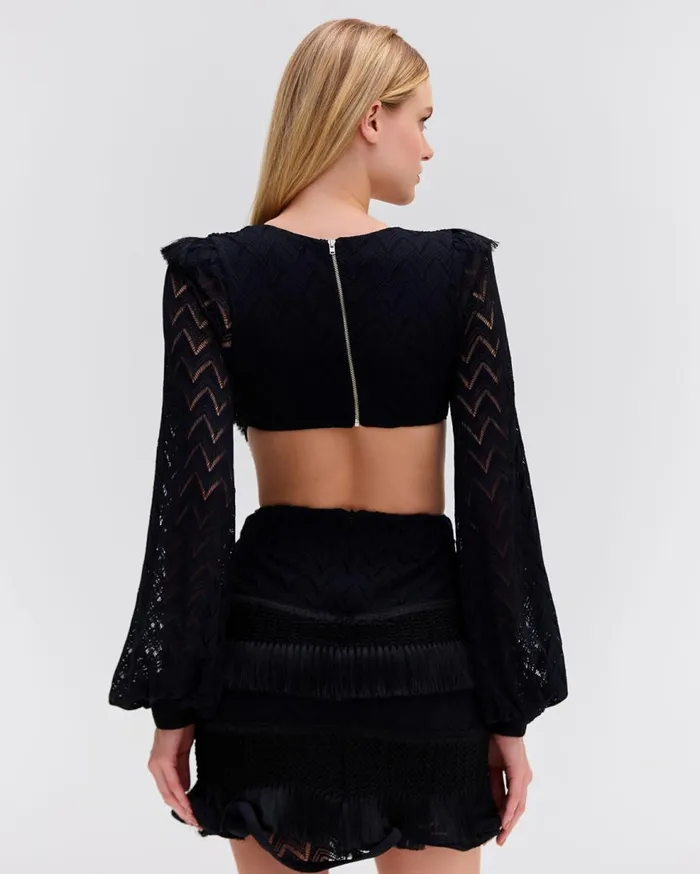 Dresses and Jumpsuits Women Patbo Fringe CutOut Mini Dress Black