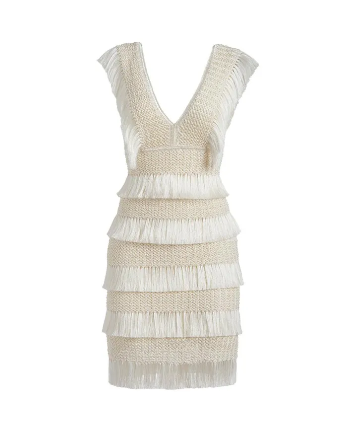 Dresses and Jumpsuits Women Patbo Fringe Midi Dress Ivory