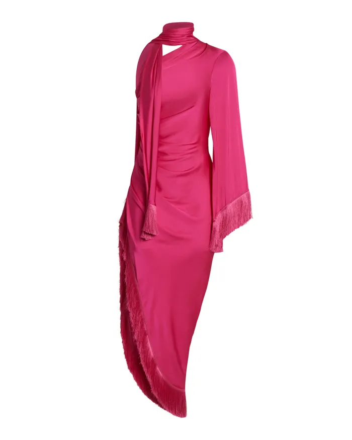 Dresses and Jumpsuits Women Patbo Fringe Trim Oscar Dress Hot Pink