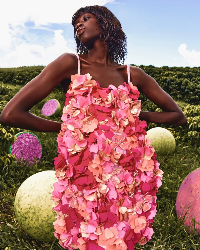 Dresses and Jumpsuits Women Patbo HandBeaded 3d Flower Mini Dress Multi