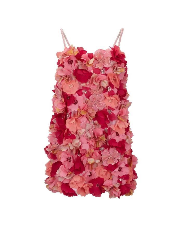 Dresses and Jumpsuits Women Patbo HandBeaded 3d Flower Mini Dress Multi Dresses and Jumpsuits Women Patbo HandBeaded 3d Flower Mini Dress Multi