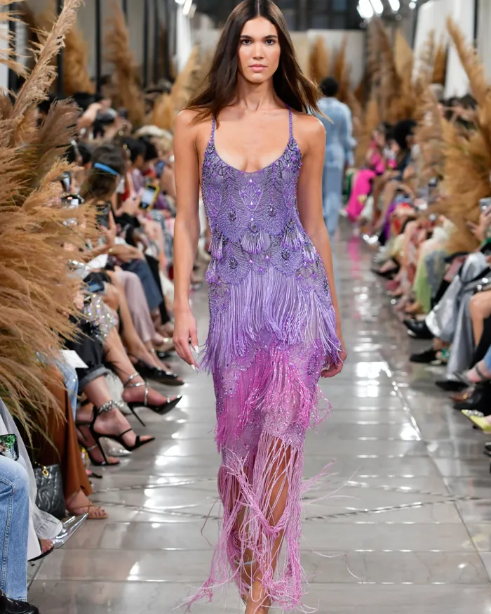Dresses and Jumpsuits Women Patbo HandBeaded Ombre Gown Bright Lilac Dresses and Jumpsuits Women Patbo HandBeaded Ombre Gown Bright Lilac