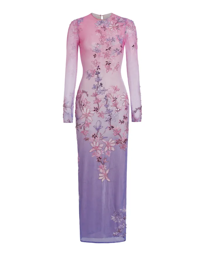 Dresses and Jumpsuits Women Patbo HandBeaded Tulle Maxi Dress Purple Multi