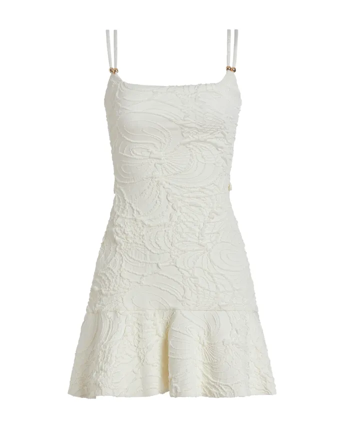 Dresses and Jumpsuits Women Patbo Jacquard Fitted Mini Dress White