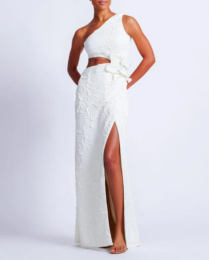 Dresses and Jumpsuits Women Patbo Jacquard Maxi Dress White