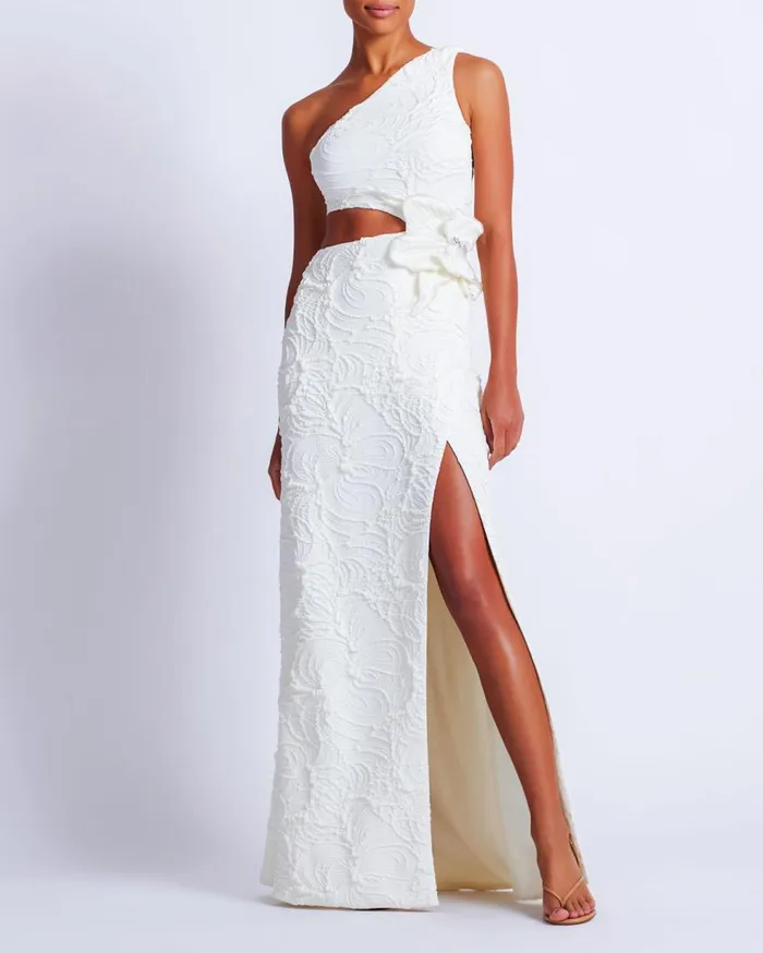 Dresses and Jumpsuits Women Patbo Jacquard Maxi Dress White