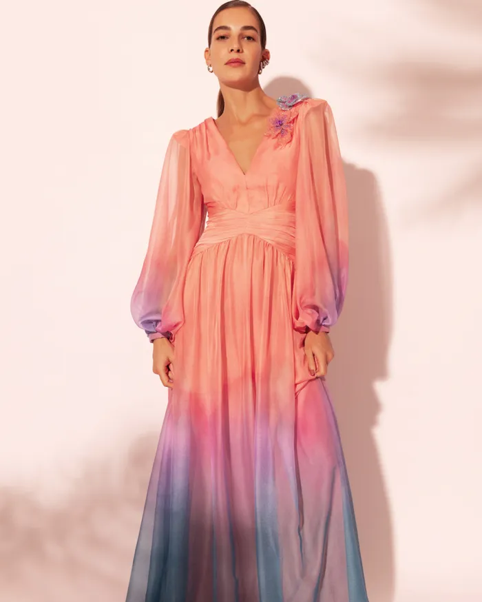 Dresses and Jumpsuits Women Patbo Long Sleeve Degrade Dress Degrade