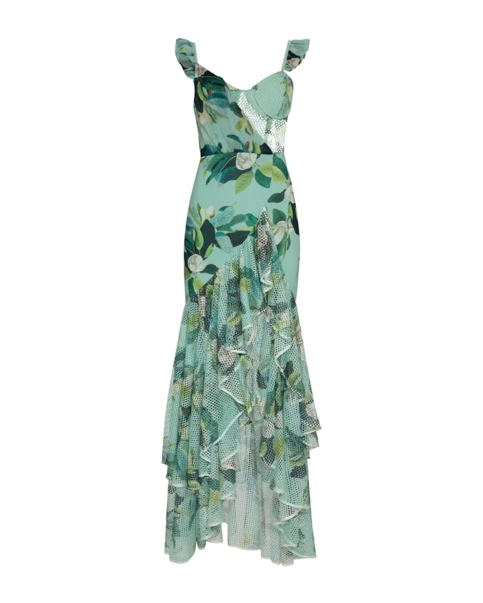 Dresses and Jumpsuits Women Patbo Magnolia Bustier Maxi Dress Green Multi