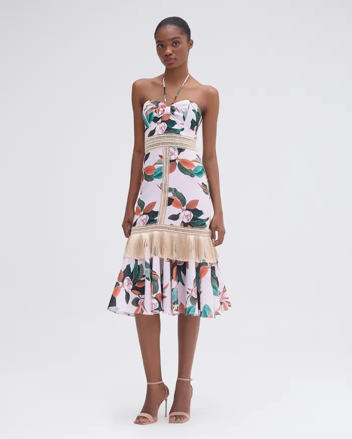 Dresses and Jumpsuits Women Patbo Magnolia Fitted Midi Dress Chalk Pink