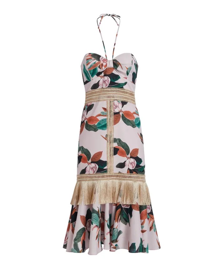 Dresses and Jumpsuits Women Patbo Magnolia Fitted Midi Dress Chalk Pink