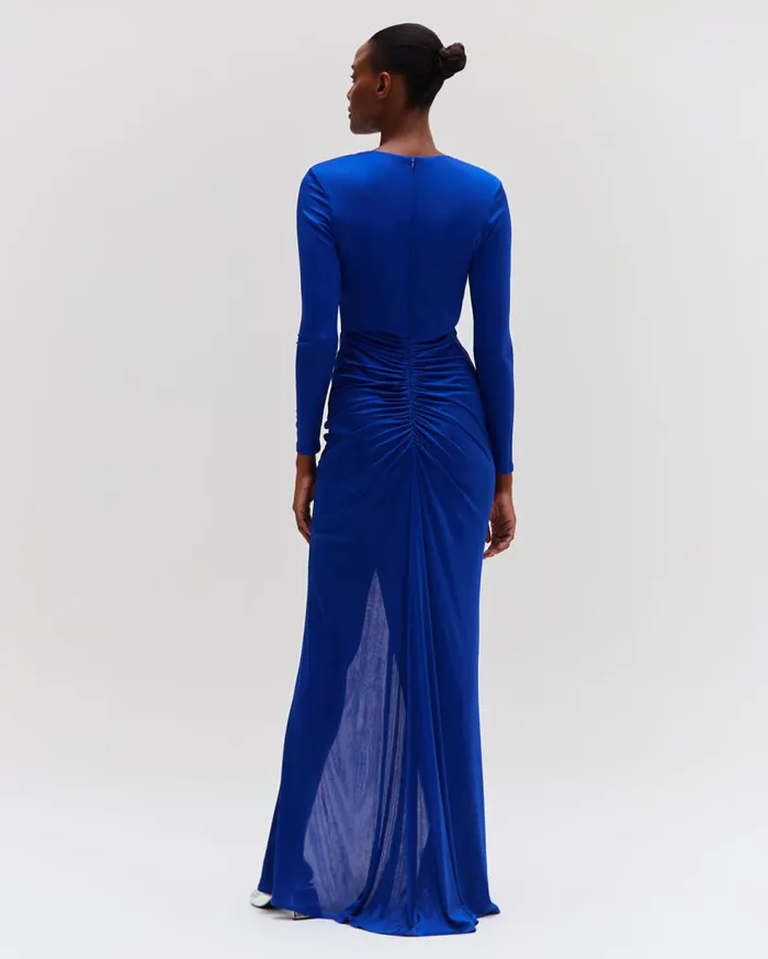 Dresses and Jumpsuits Women Patbo Metallic Jersey Keyhole Maxi Dress Sapphire