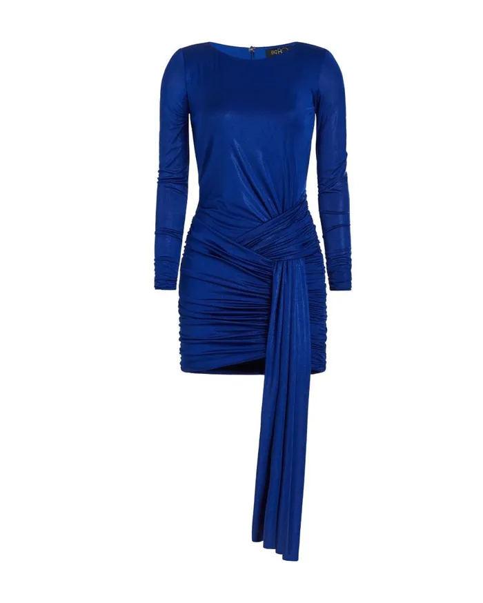 Dresses and Jumpsuits Women Patbo Metallic Jersey Long Sleeve Mini Dress Sapphire