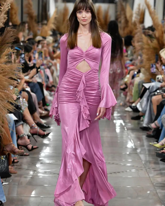 Dresses and Jumpsuits Women Patbo Metallic Jersey Ruched Maxi Dress Lilac