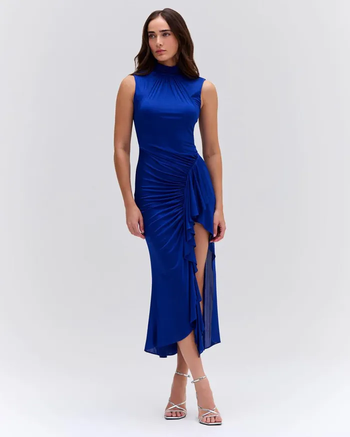 Dresses and Jumpsuits Women Patbo Metallic Jersey Sleeveless Midi Dress Sapphire Dresses and Jumpsuits Women Patbo Metallic Jersey Sleeveless Midi Dress Sapphire