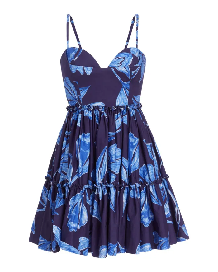 Dresses and Jumpsuits Women Patbo Nightflower Cotton Mini Dress Indigo