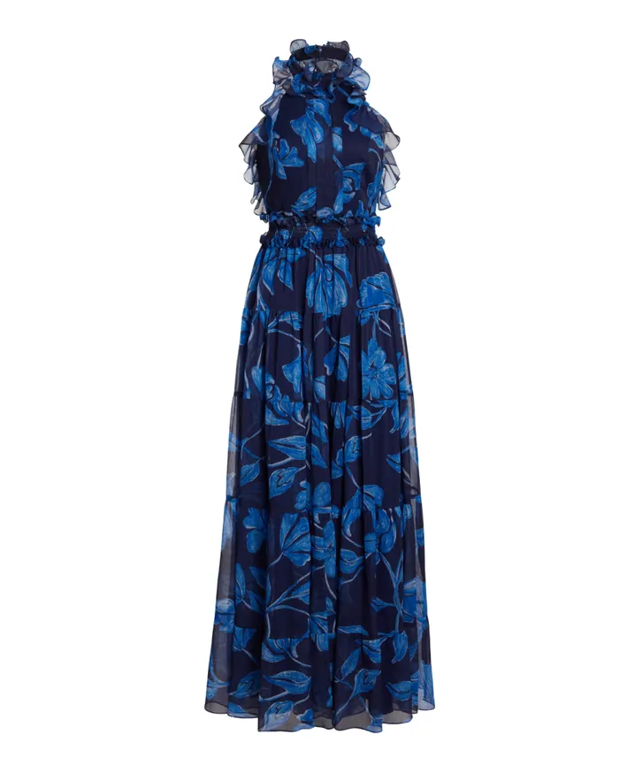 Dresses and Jumpsuits Women Patbo Nightflower Open Back Maxi Dress Indigo