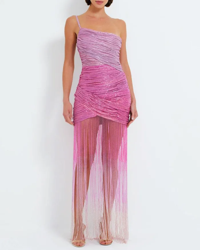 Dresses and Jumpsuits Women Patbo Ombre Beaded Gown Pop Pink