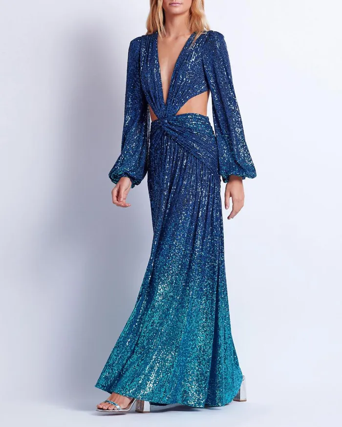 Dresses and Jumpsuits Women Patbo Ombre Sequin Gown High Tide