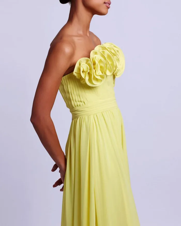 Dresses and Jumpsuits Women Patbo Pleated Strapless Maxi Dress Lemon