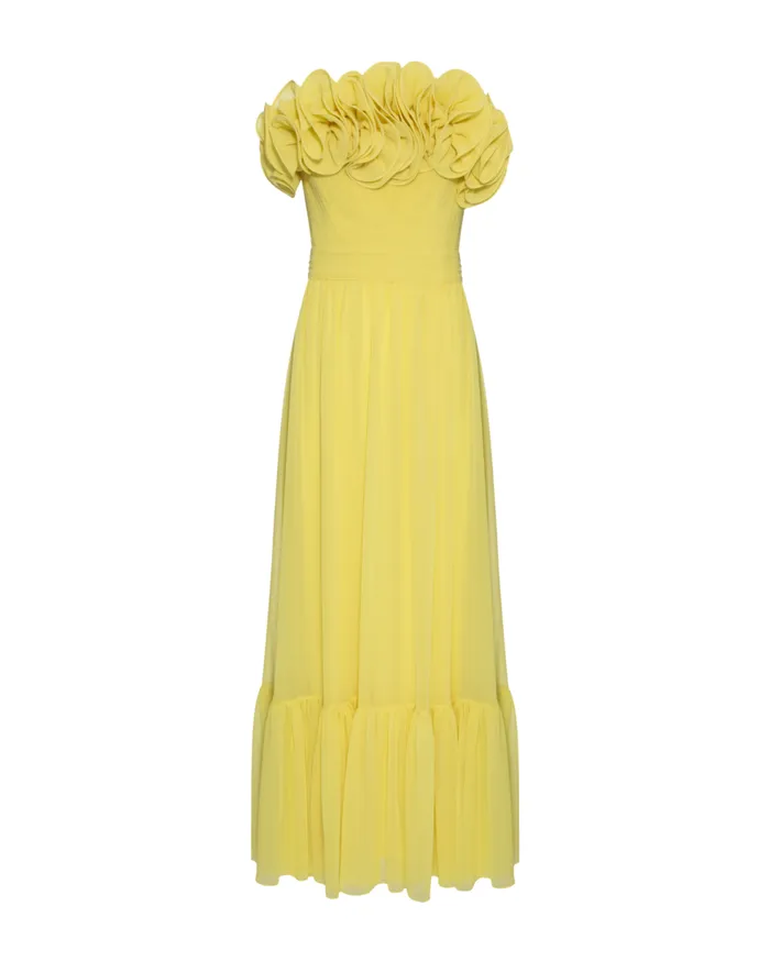 Dresses and Jumpsuits Women Patbo Pleated Strapless Maxi Dress Lemon