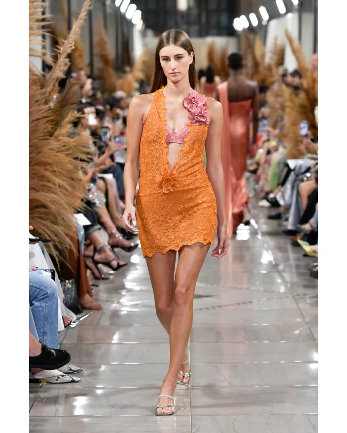 Dresses and Jumpsuits Women Patbo Plunge Lace Mini Dress Tangerine Dresses and Jumpsuits Women Patbo Plunge Lace Mini Dress Tangerine