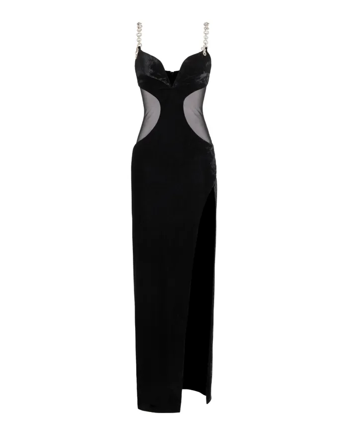 Dresses and Jumpsuits Women Patbo Plunge Velvet Maxi Dress Black