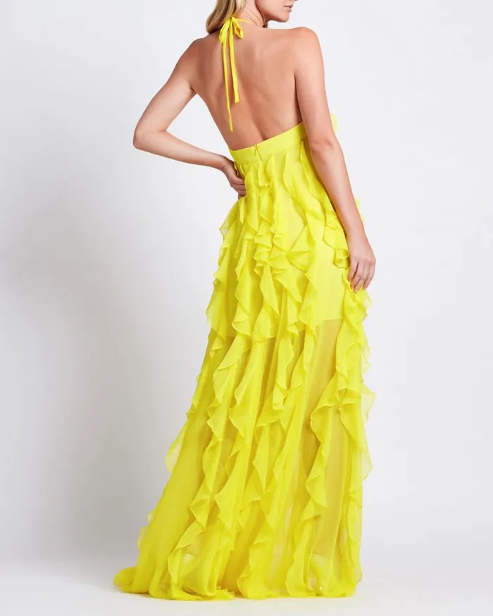 Dresses and Jumpsuits Women Patbo Ruffle Halterneck Maxi Dress Siciliano