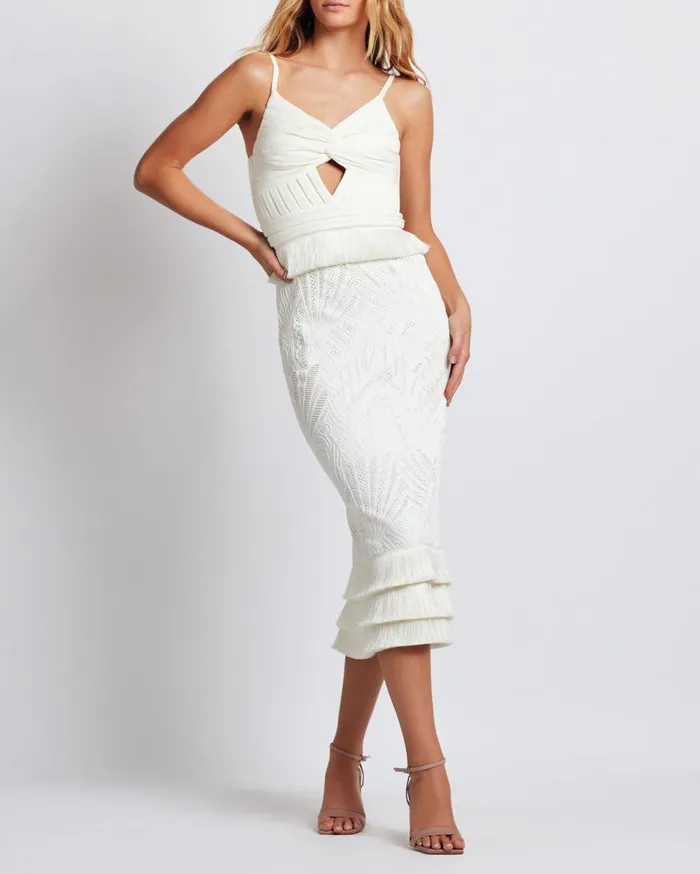 Dresses and Jumpsuits Women Patbo Sleeveless Lace Midi Dress Ivory
