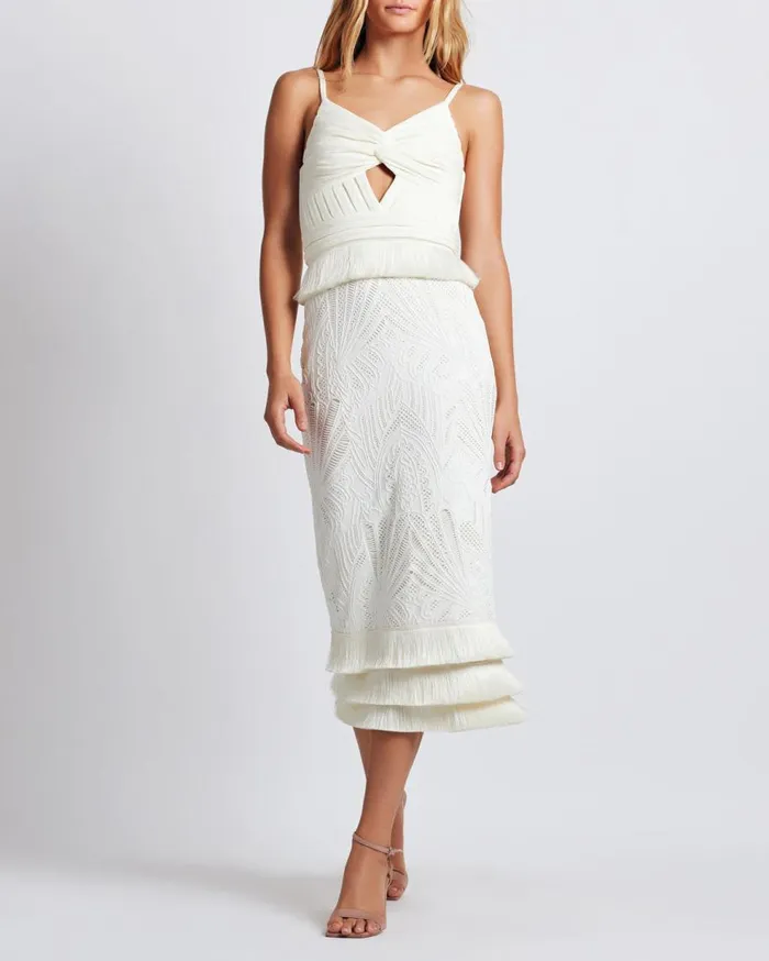 Dresses and Jumpsuits Women Patbo Sleeveless Lace Midi Dress Ivory