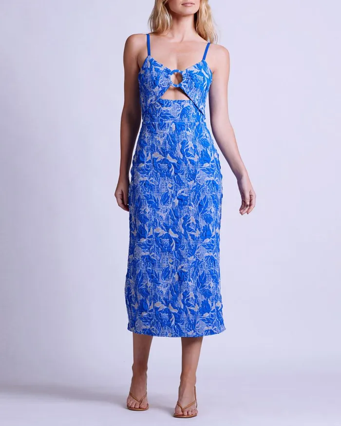 Dresses and Jumpsuits Women Patbo Stretch Jacquard Midi Dress Lapis