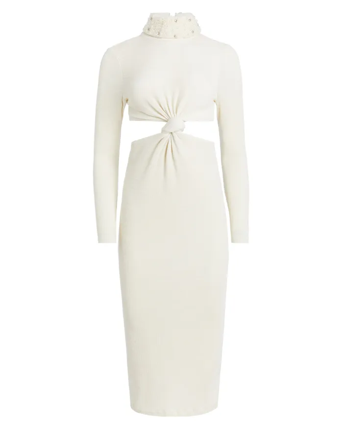 Dresses and Jumpsuits Women Patbo Stretch Knit Midi Dress Ecru