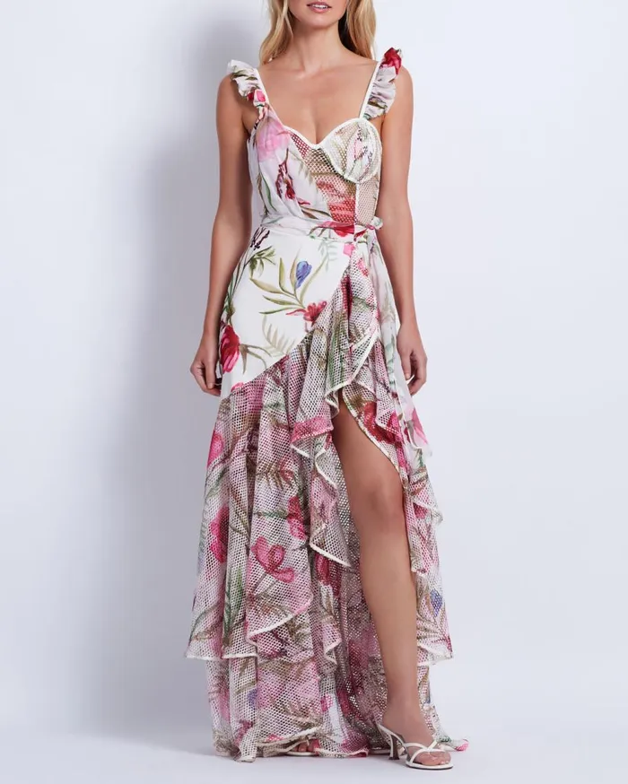 Dresses and Jumpsuits Women Patbo Viera Lace Bustier Maxi Dress White
