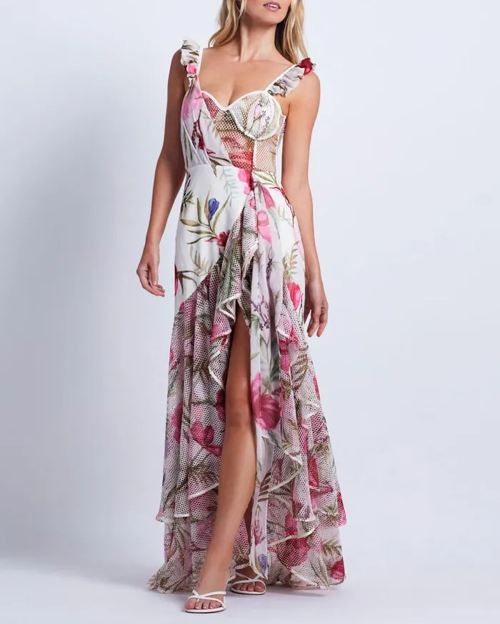 Dresses and Jumpsuits Women Patbo Viera Lace Bustier Maxi Dress White