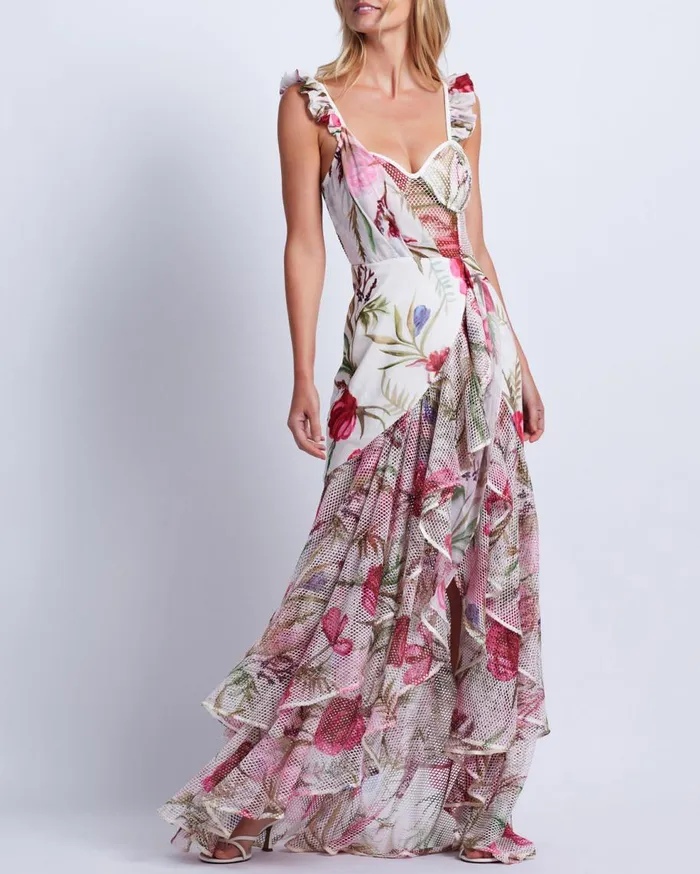 Dresses and Jumpsuits Women Patbo Viera Lace Bustier Maxi Dress White