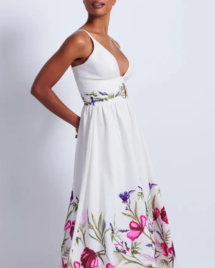 Dresses and Jumpsuits Women Patbo Viera VNeck Midi Dress White