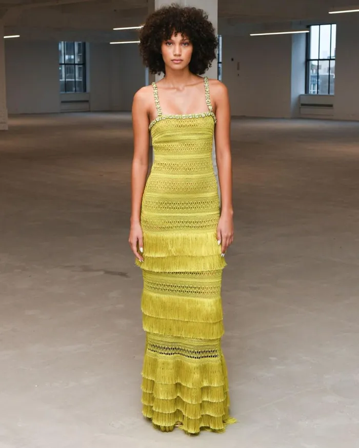 Dresses and Jumpsuits Women Patbo Woven Fringe Maxi Dress Absinthe