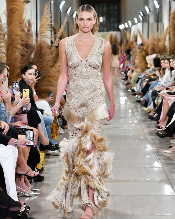 Dresses and Jumpsuits Women Patbo Woven Fringe Maxi Dress Natural