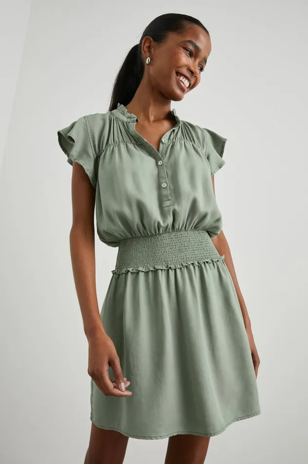 Dresses and Rompers Women Rails Amina Dress Sage Denim