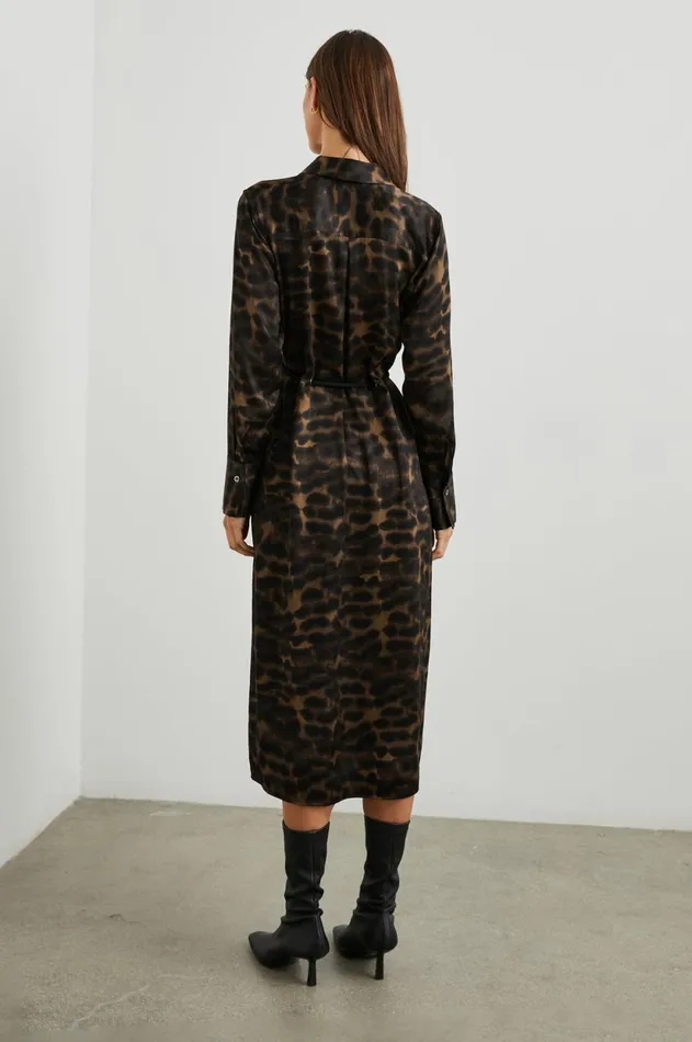 Dresses and Rompers Women Rails Anina Dress Umber Leopard