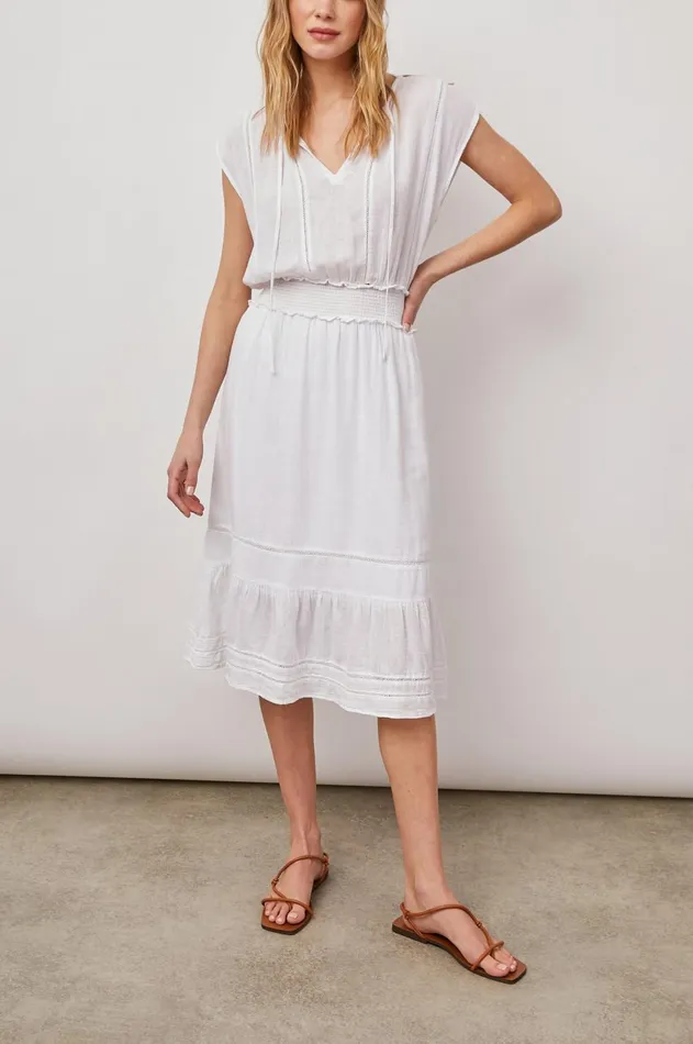 Dresses and Rompers Women Rails Ashlyn Dress White Lace Detail