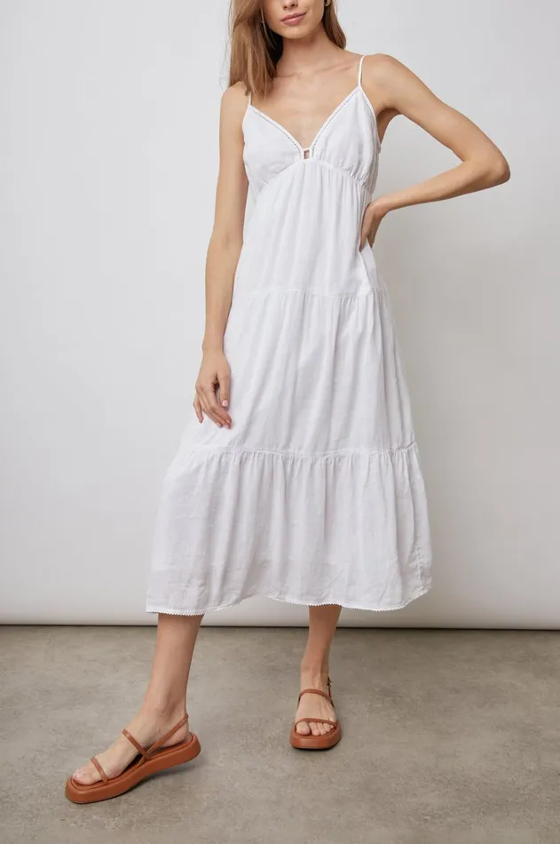 Dresses and Rompers Women Rails Avril Dress White Lace Detail