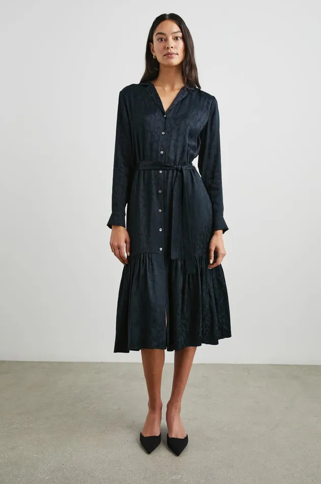 Dresses and Rompers Women Rails Beatrice Dress Onyx Leopard