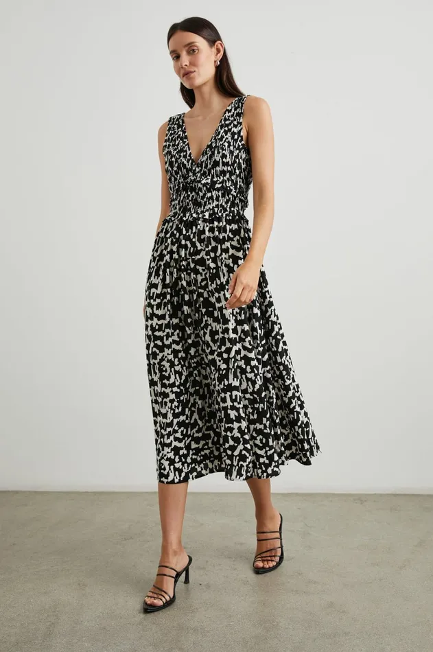 Dresses and Rompers Women Rails Bruna Dress Ebony Texture